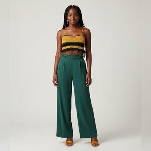 Hand Crafted Mustard Crochet Croptop